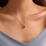 Crystal Photo Projection Necklace
