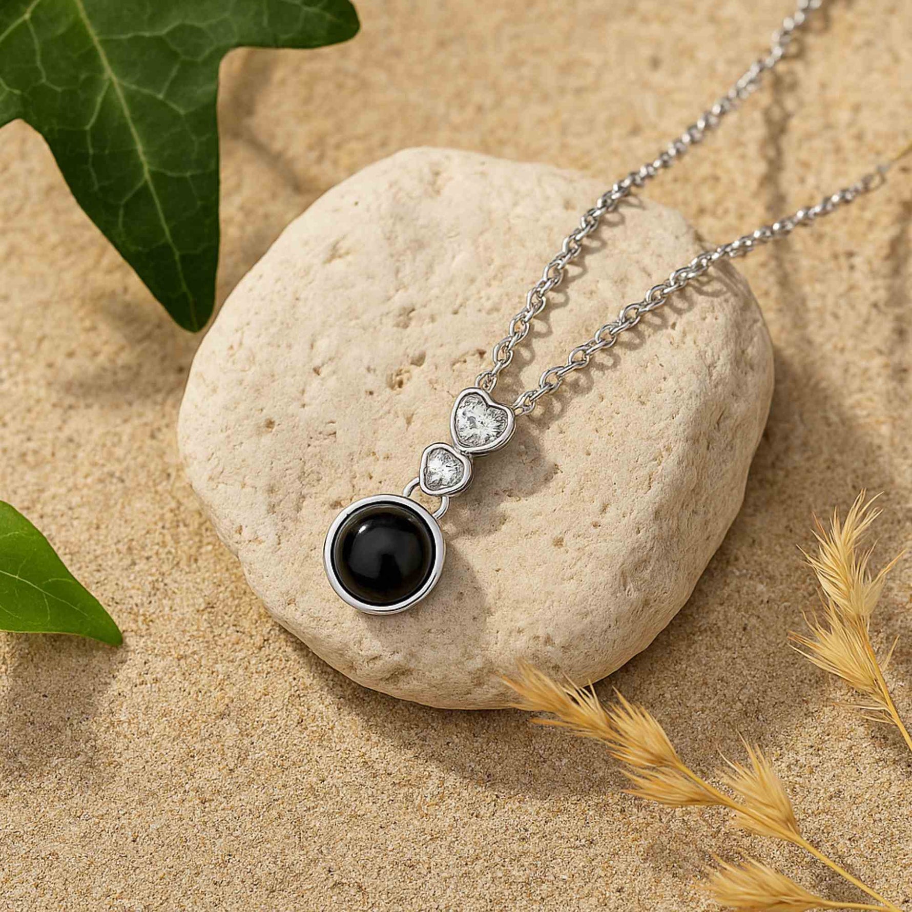 Love Drop Photo Projection Necklace