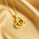 Heart Photo Projection Necklace