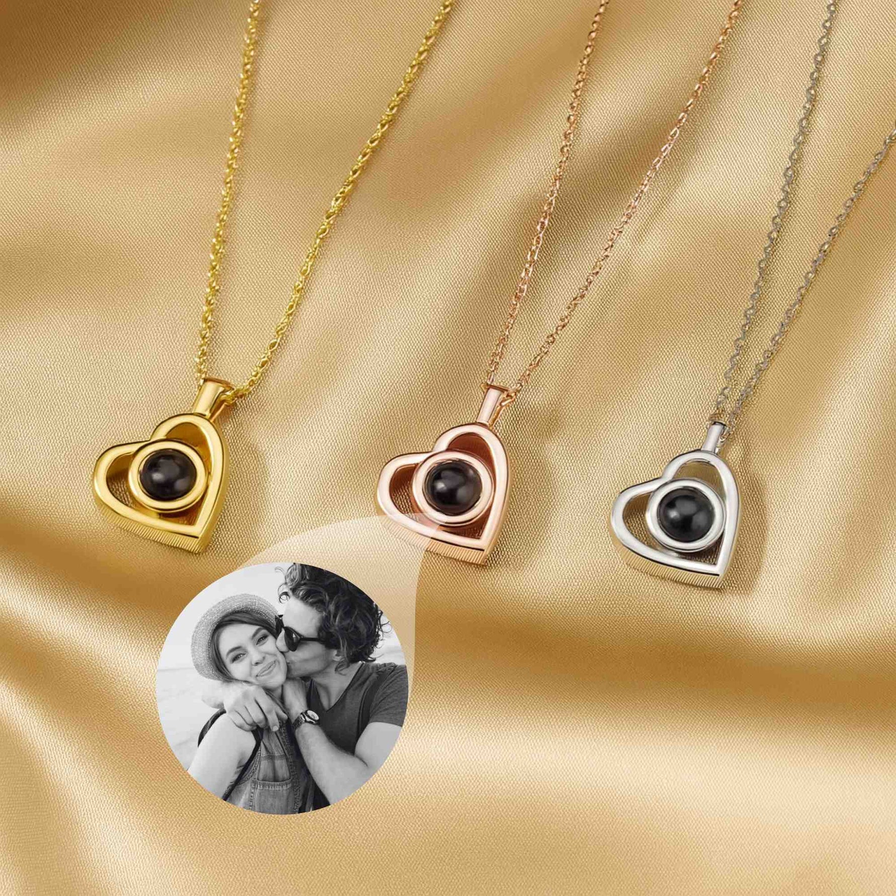 Heart Photo Projection Necklace