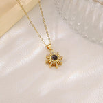 Sunburst Photo Projection Necklace