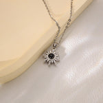 Sunburst Photo Projection Necklace