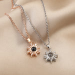 Sunburst Photo Projection Necklace