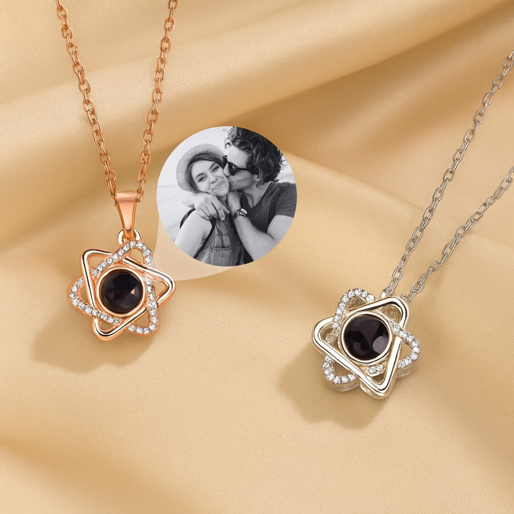 Celestial Star Photo Projection Necklace