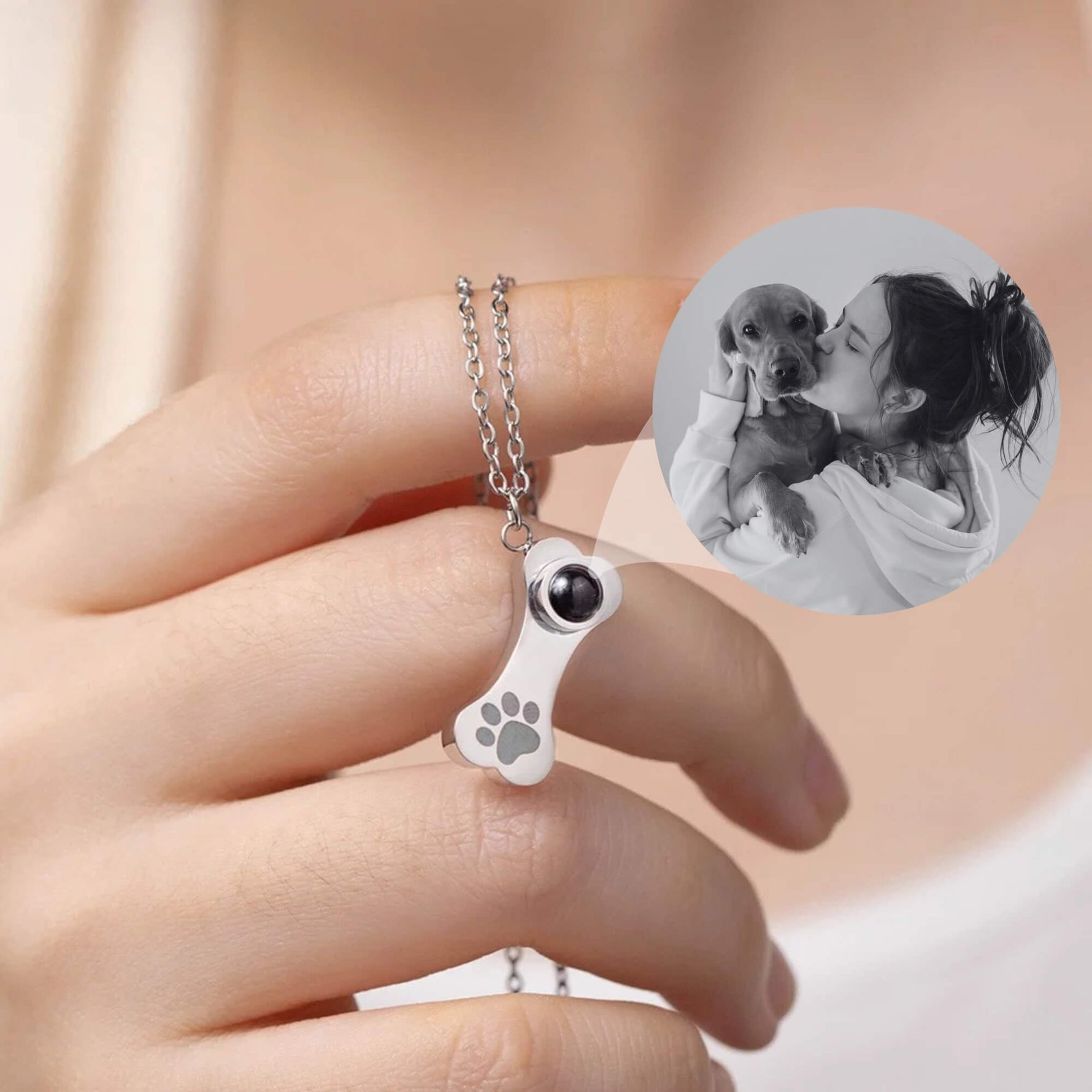Puppy Love Photo Projection Necklace