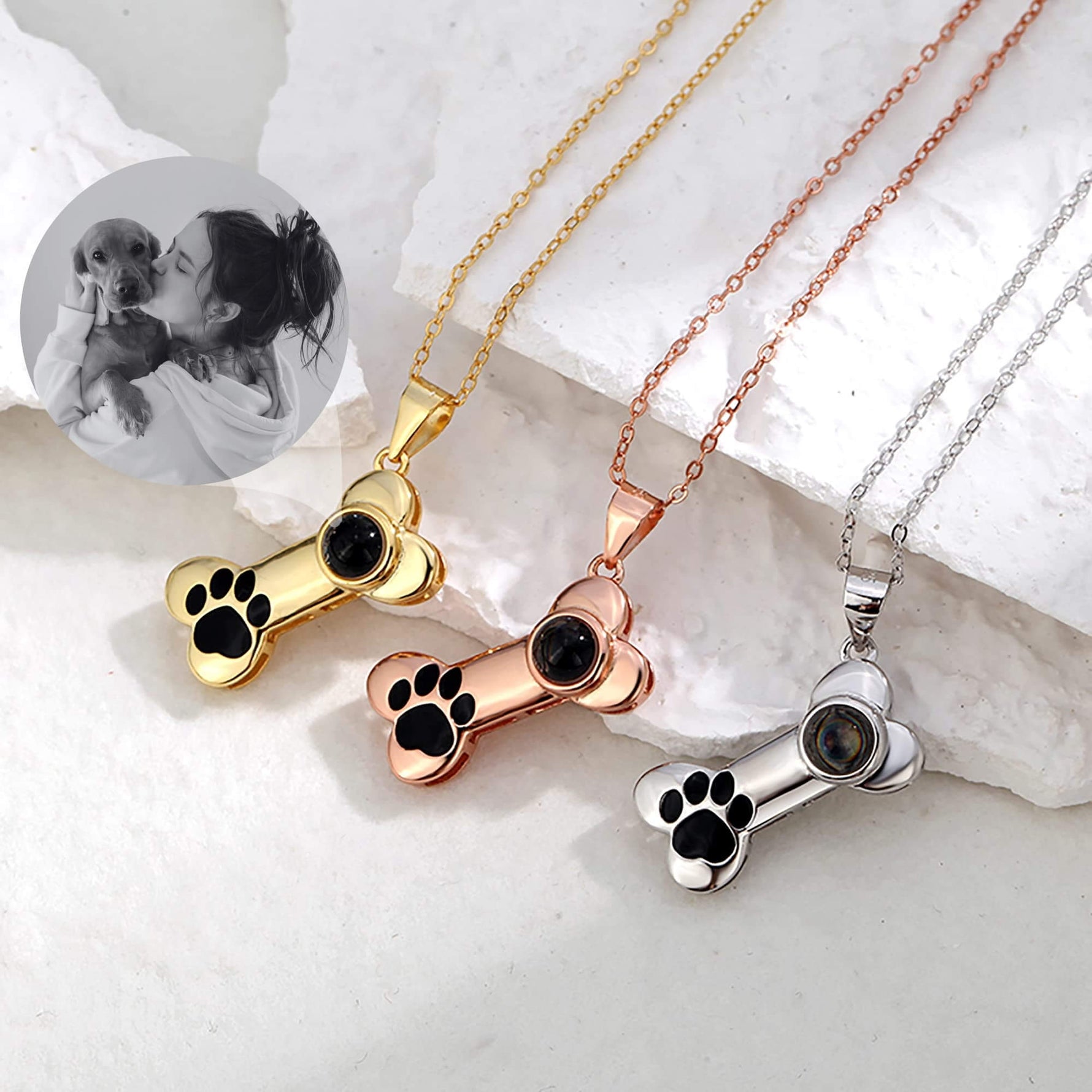 Puppy Love Photo Projection Necklace