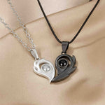 Bonded Heart Photo Projection Necklace