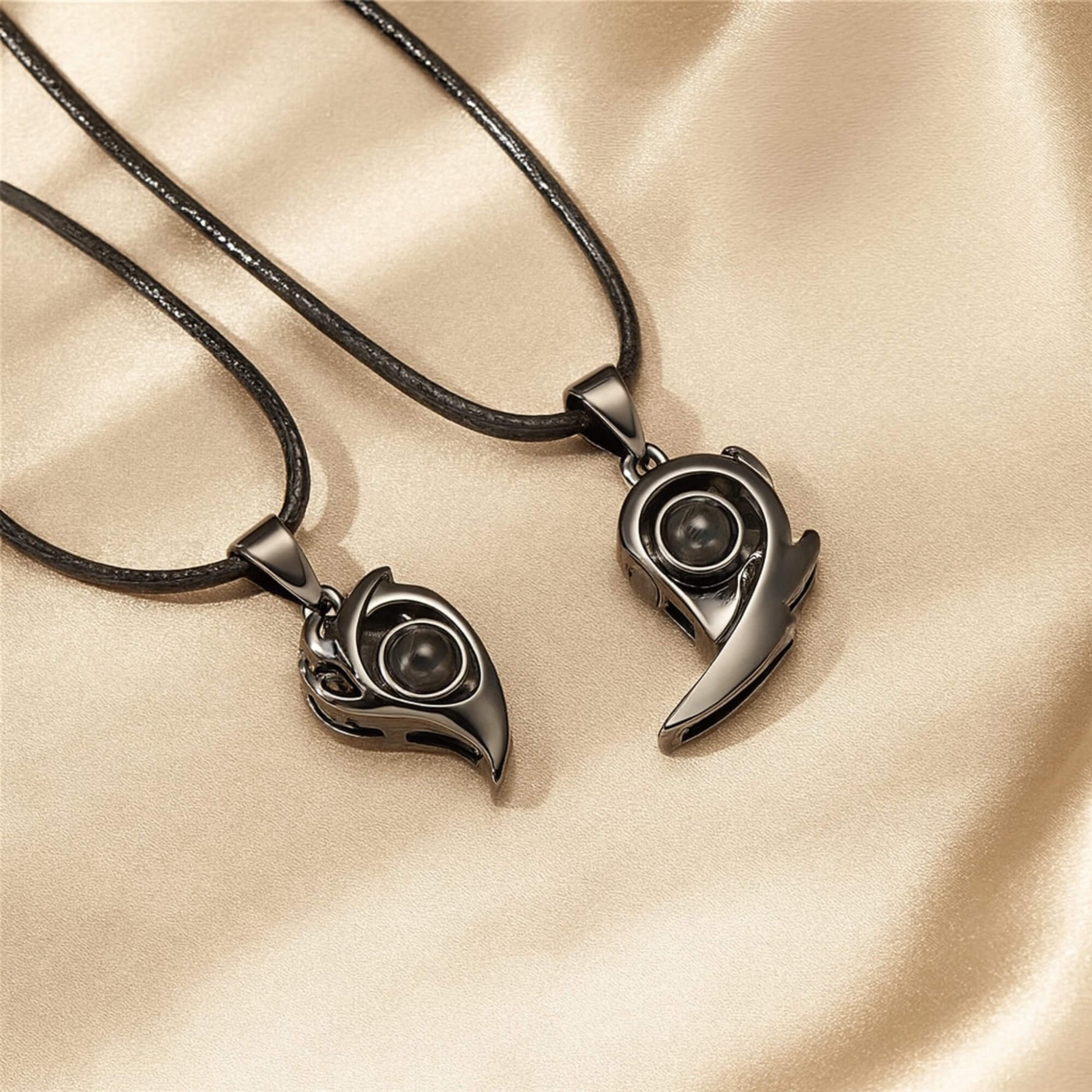 Bonded Heart Photo Projection Necklace