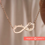 Infinity Two Name Necklace