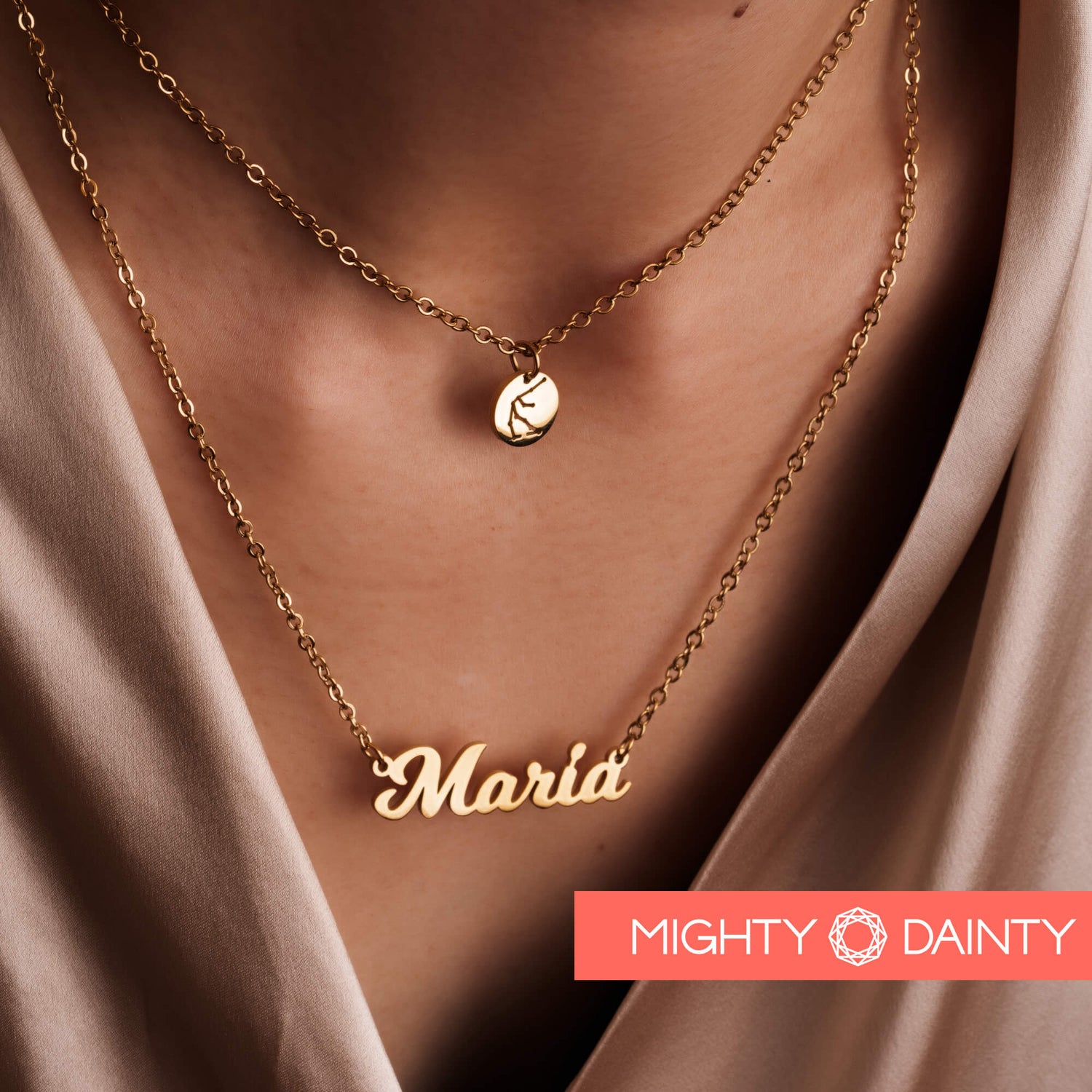 Horoscope Name Necklace