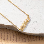 Dreamy Hollow Name Necklace