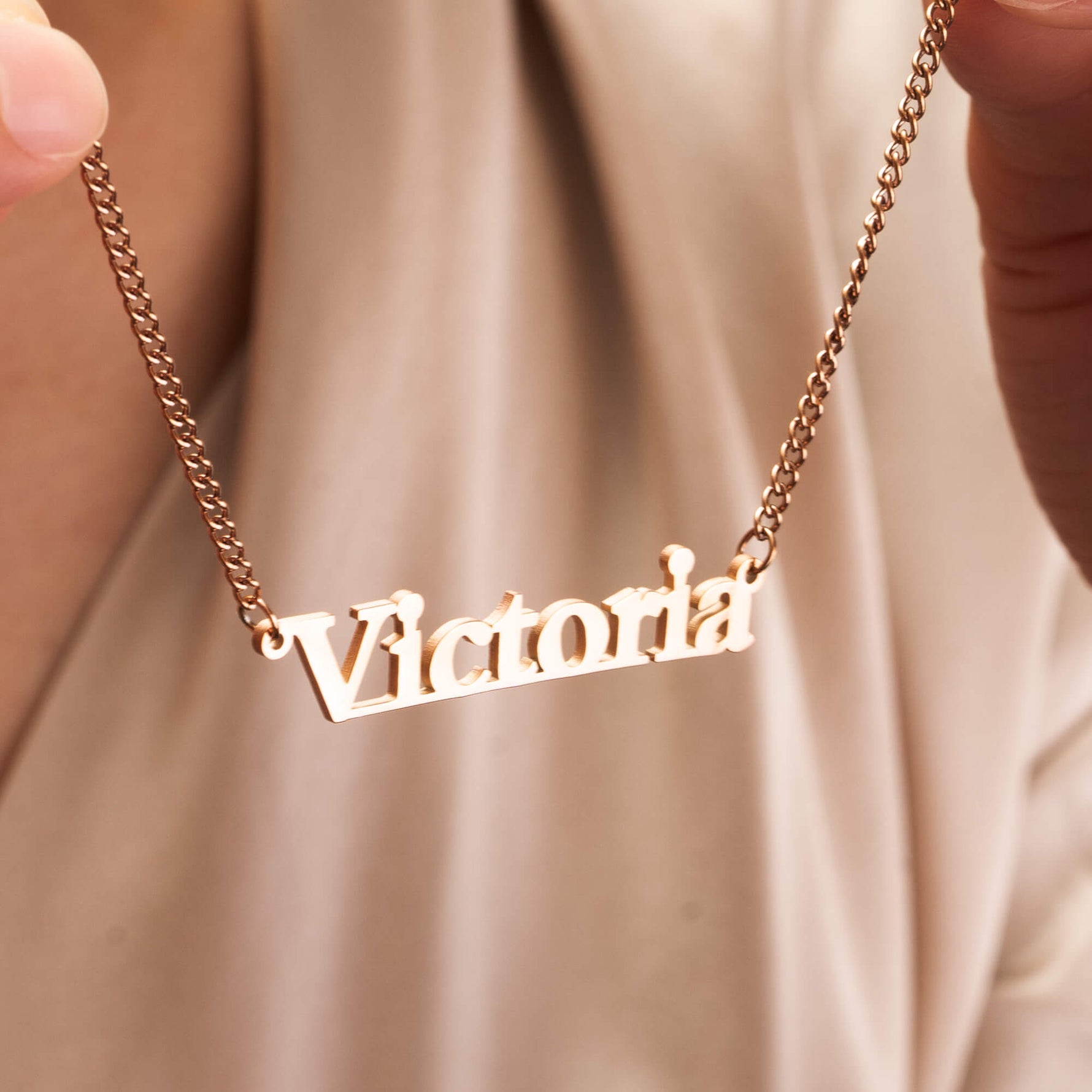 Classic Nameplate Necklace