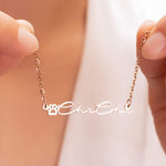 Gold Charm Name Necklace