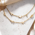 Spaced Letter Initial Necklace