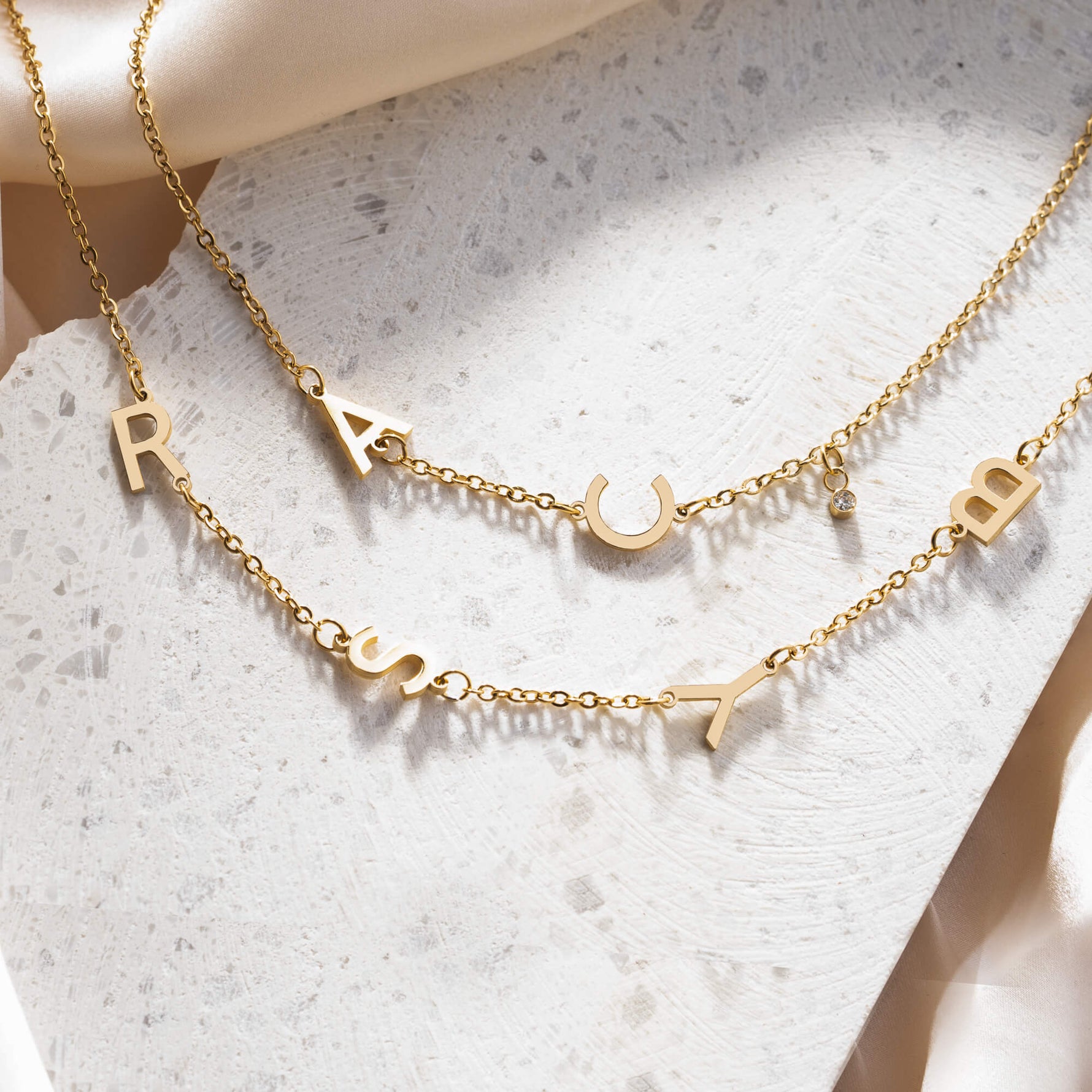 Spaced Letter Initial Necklace