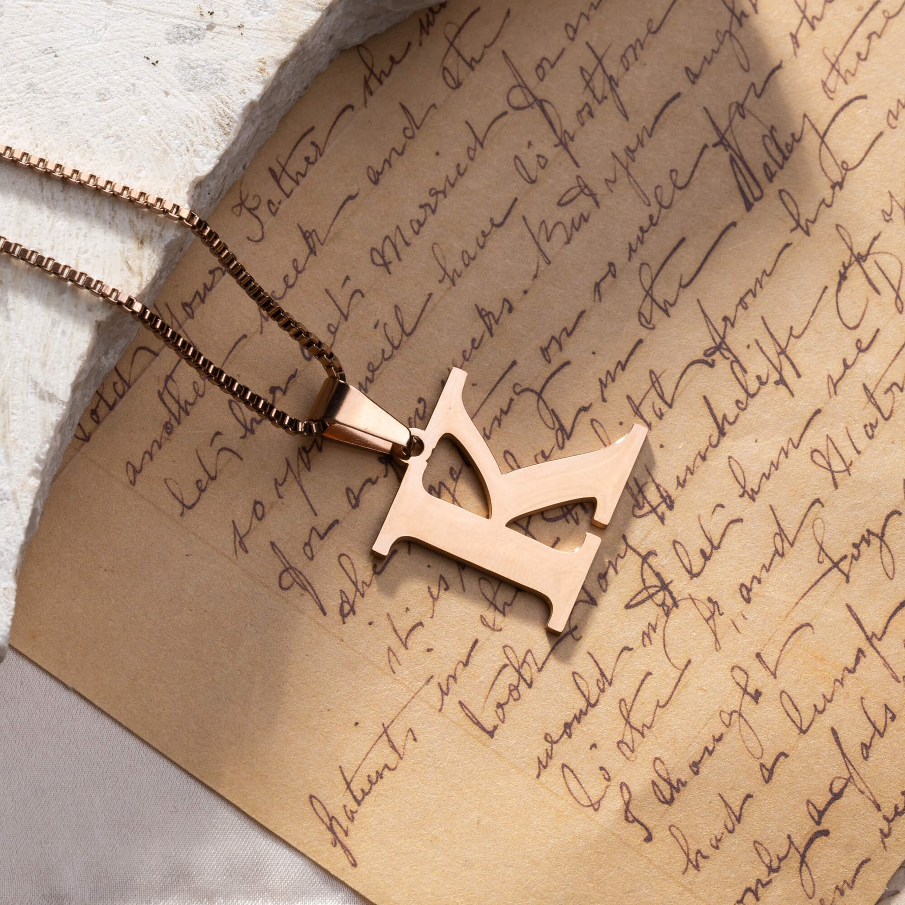 Timeless Emblem Initial Necklace