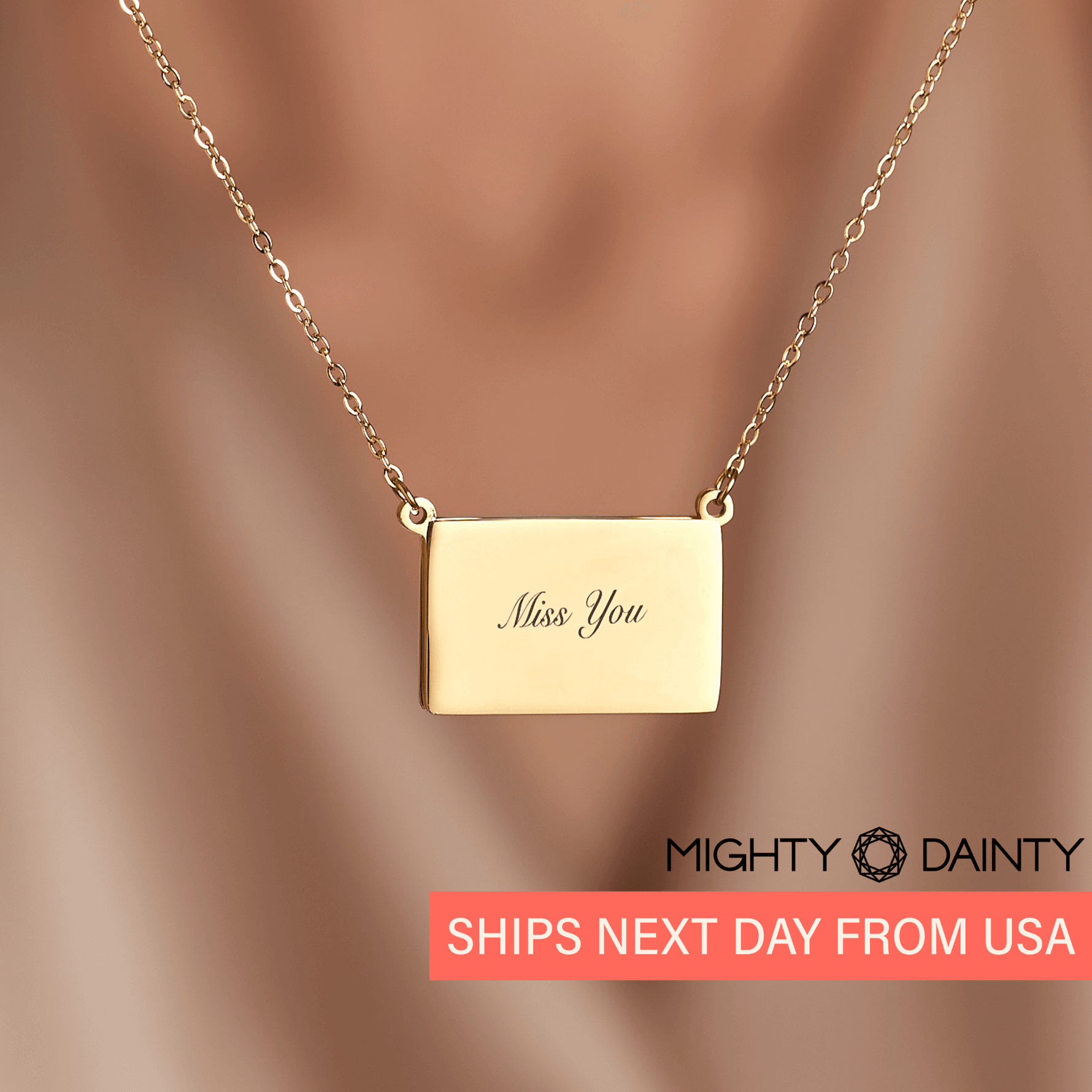 Hidden Drawer Image Necklace