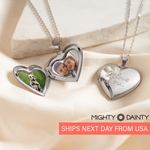 Heart Locket Photo Necklace