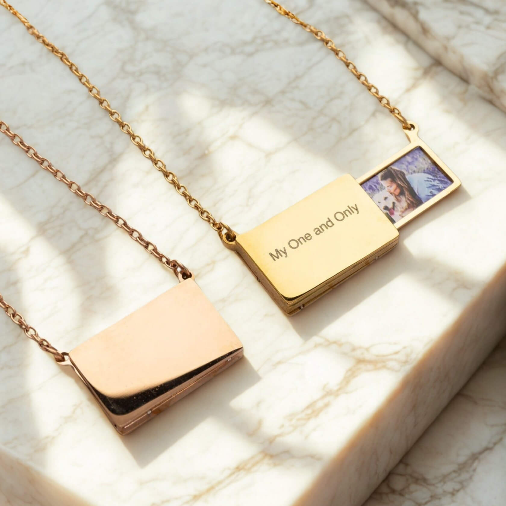 Hidden Drawer Image Necklace