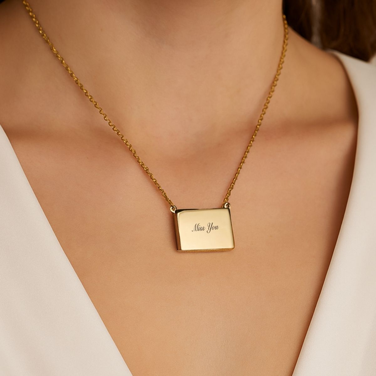 Hidden Drawer Image Necklace