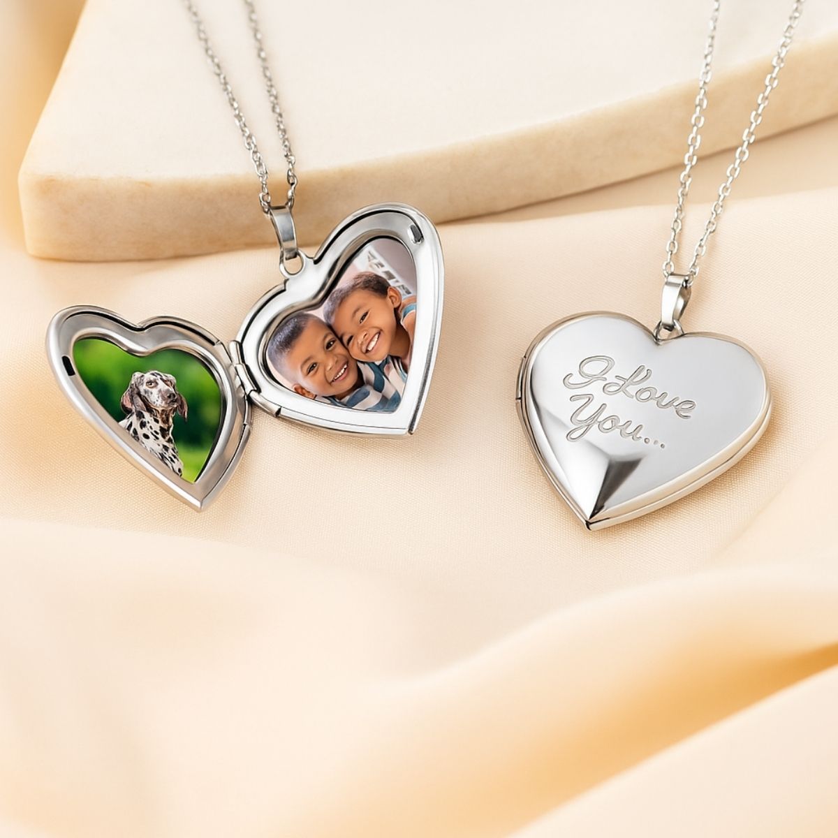 Heart Locket Photo Necklace