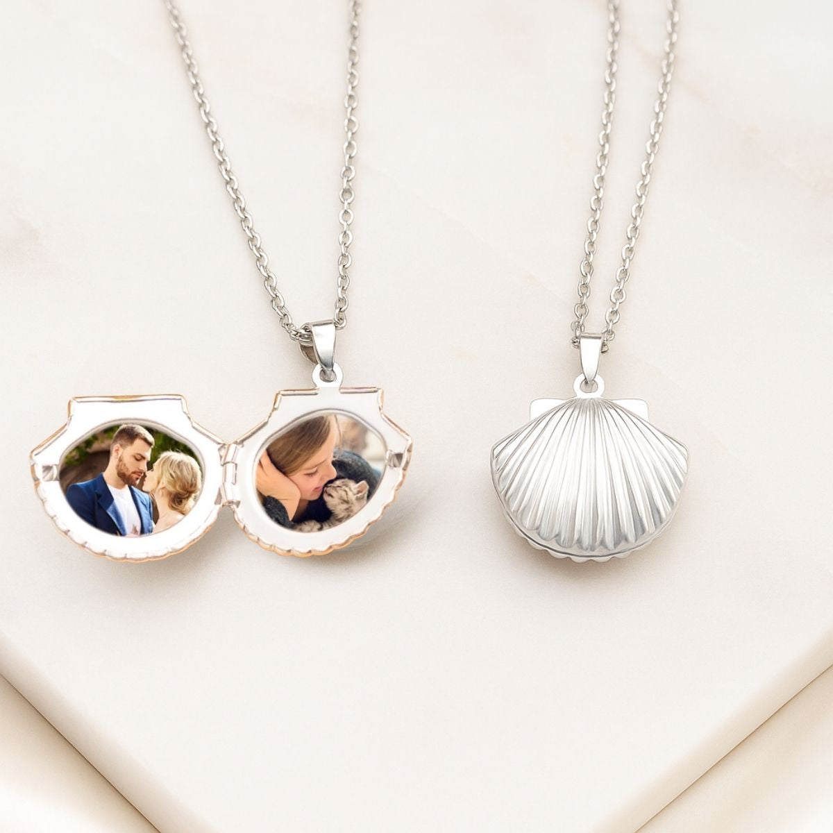 Shell Locket Necklace