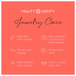 Floating Pearl Square Earrings