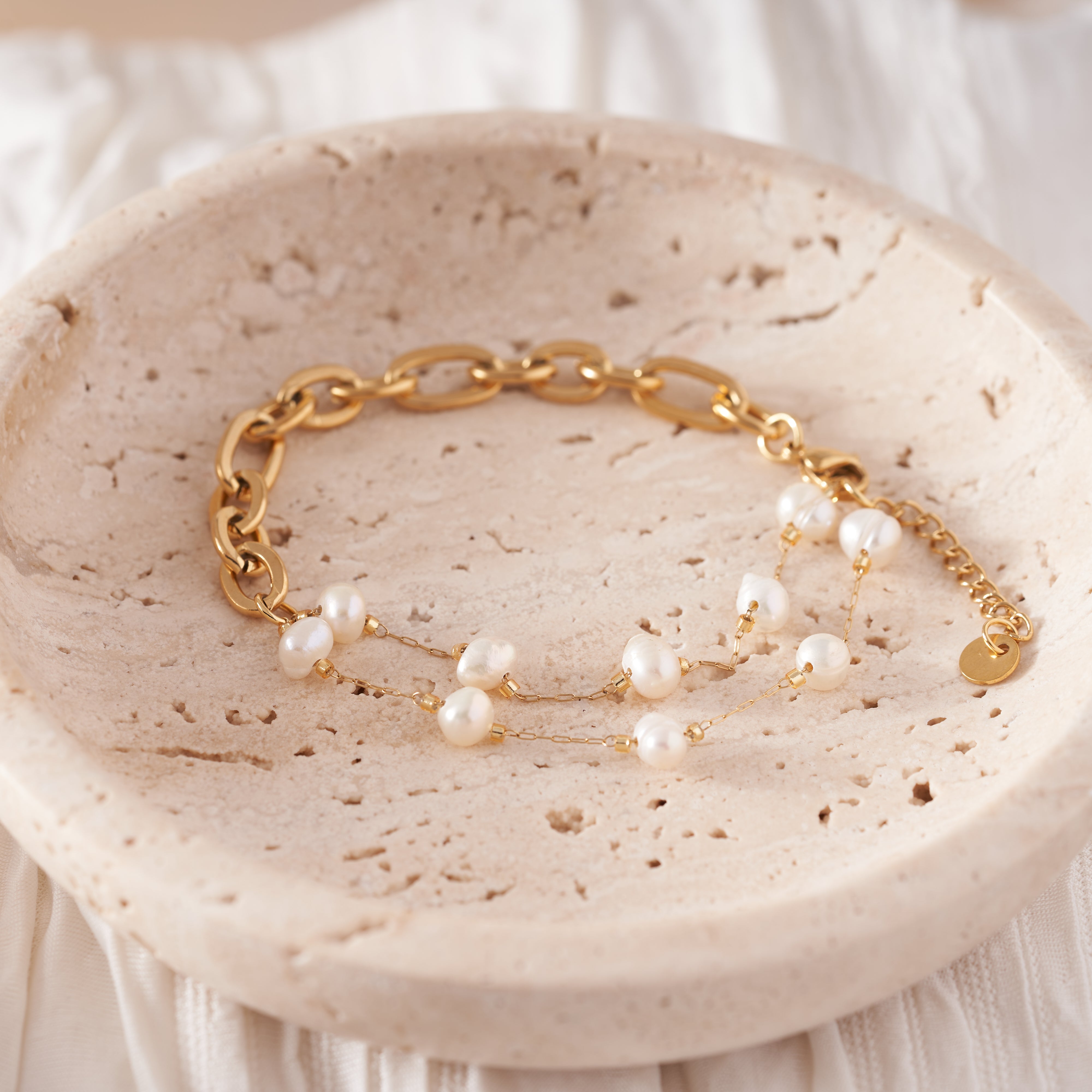 Gold Chain Bracelet Designs Trendy Women's Bracelets Pearl