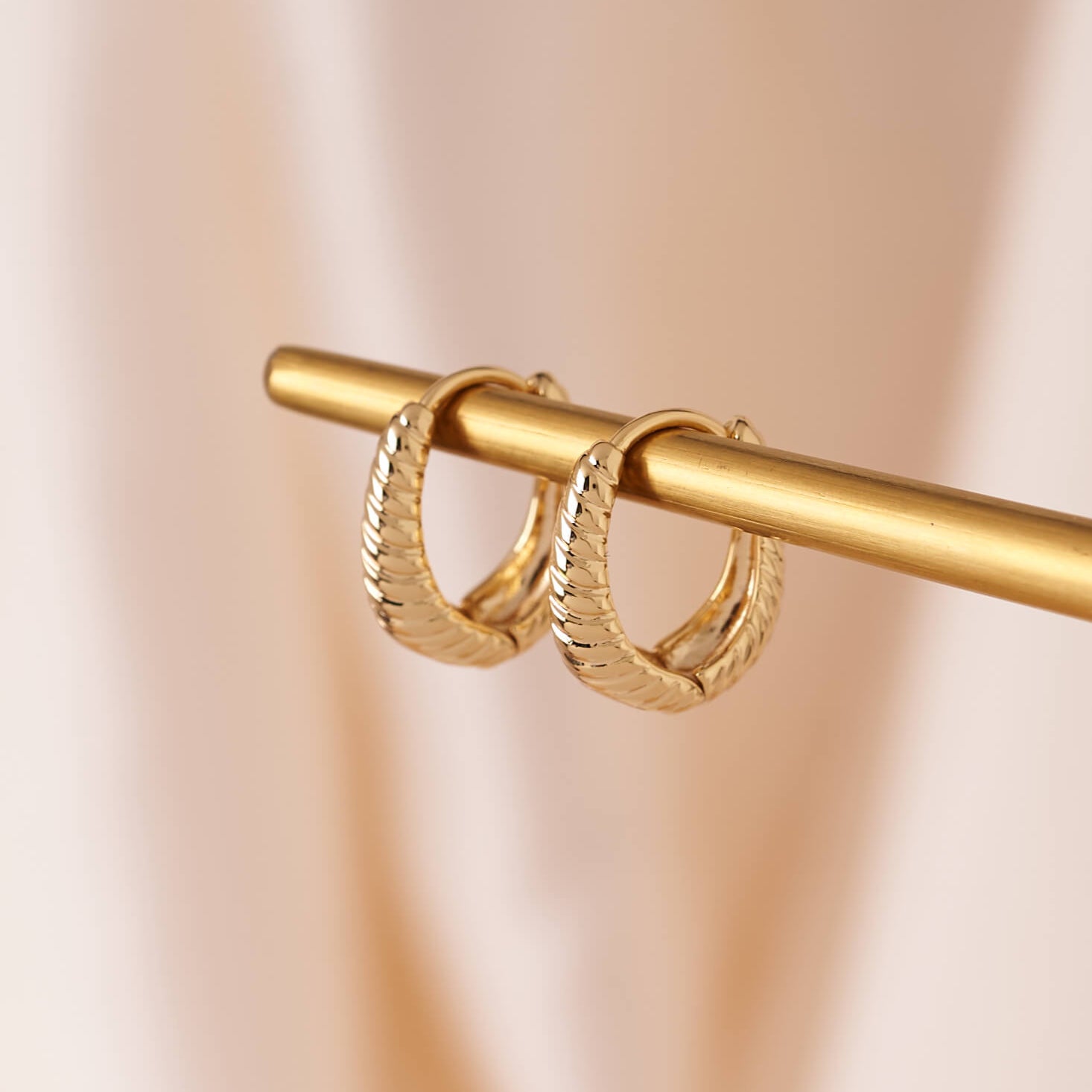 Small Croissant Hoop Earrings