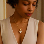 Angel Wings Heart Photo Necklace