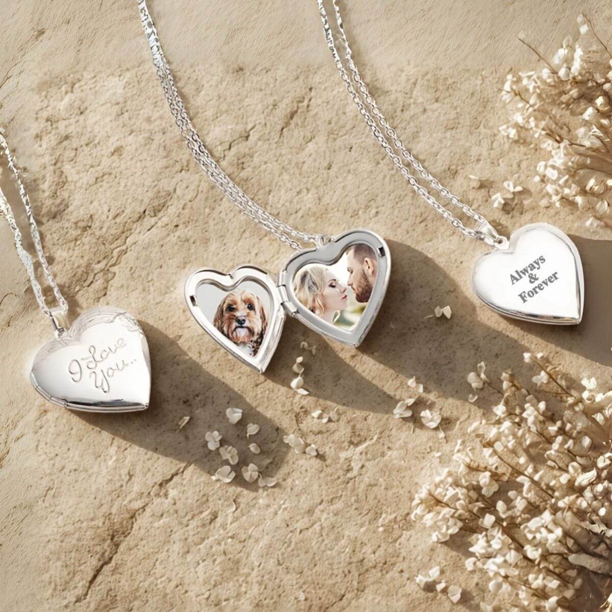Heart Locket Photo Necklace
