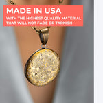 Keepsake Photograph Floral Necklace