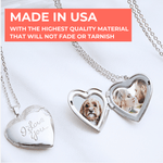 Heart Locket Photo Necklace