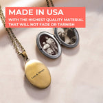 Vintage Oval Photo Necklace