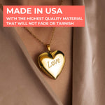Love Heart Photo Necklace