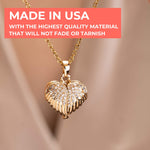 Dainty Heart Shaped Gold Pendant
