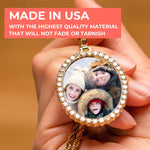 Oval Diamond Medallion Pendant Necklace