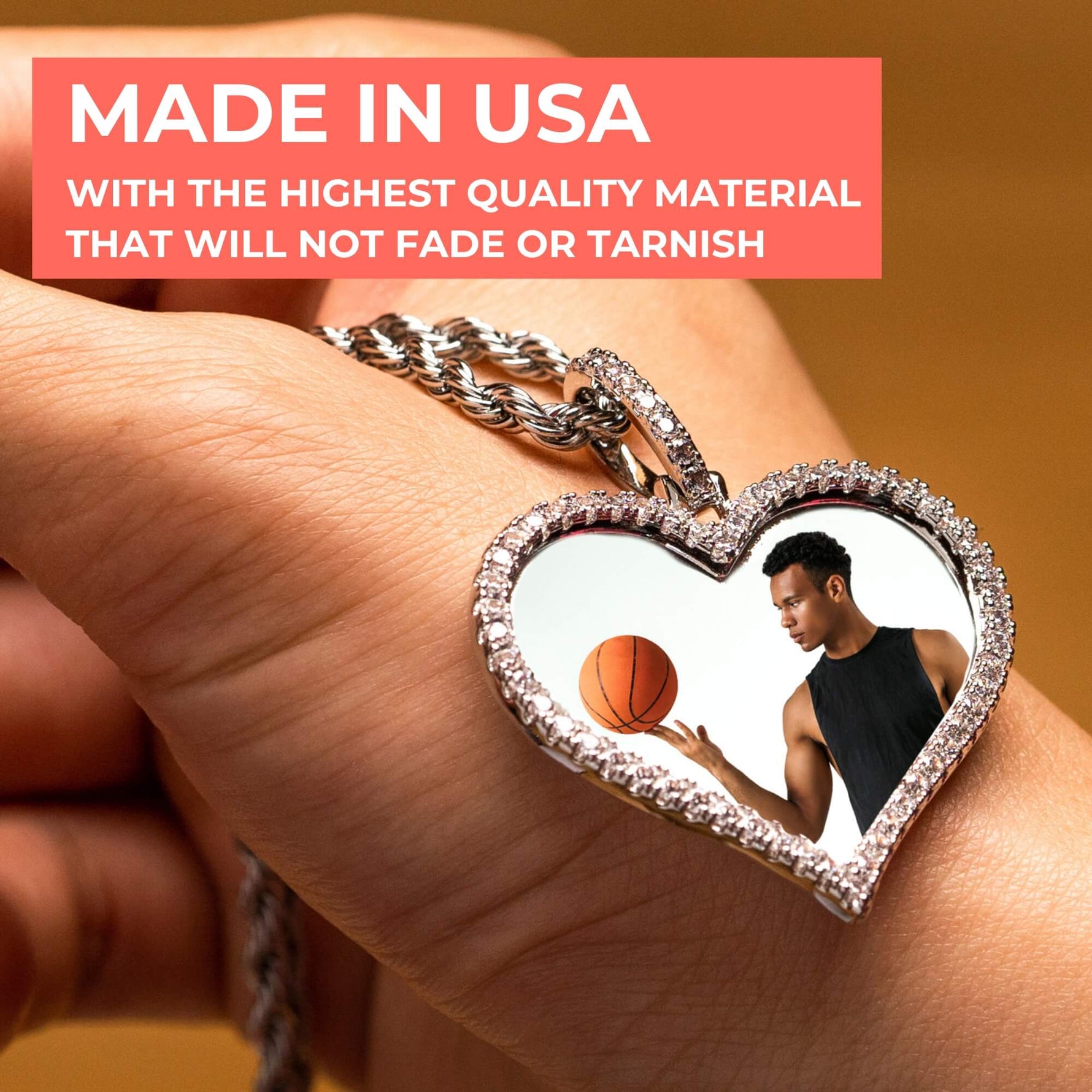 Heart-Shaped Diamond Medallion Pendant Necklace