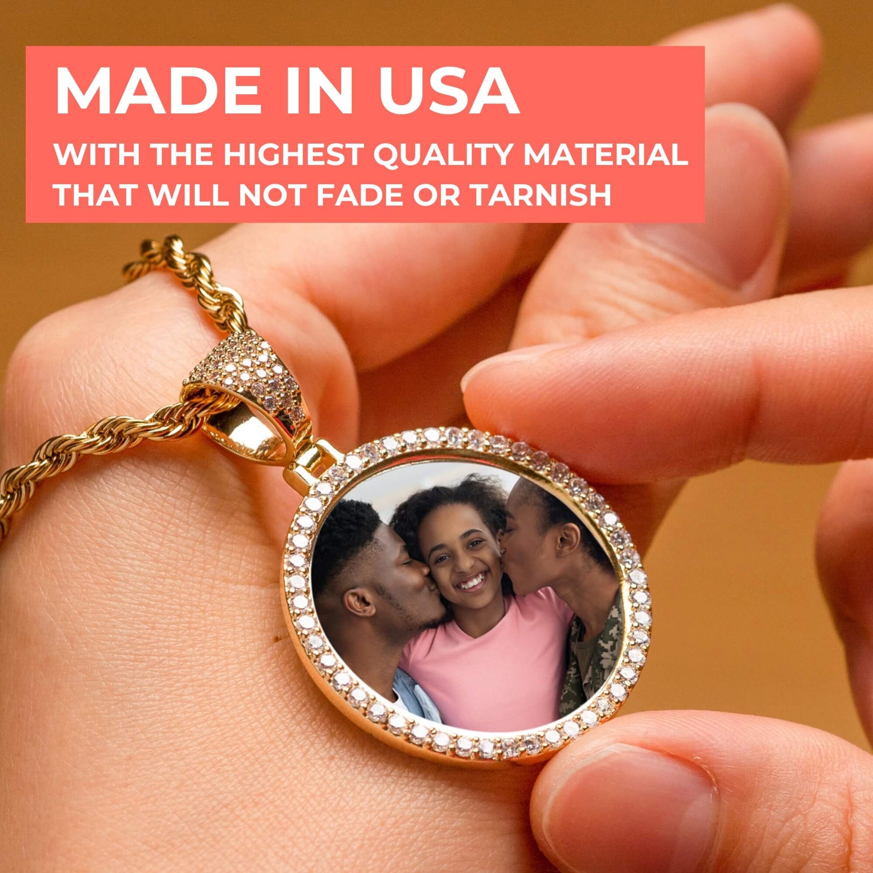 Hip-Hop Medallion Pendant Necklace