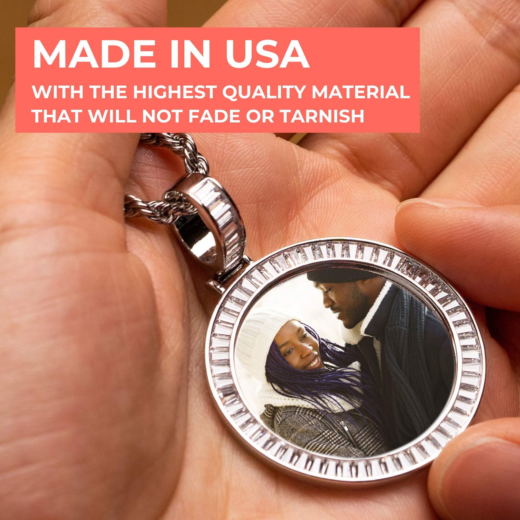 Diamond Medallion Pendant Necklace