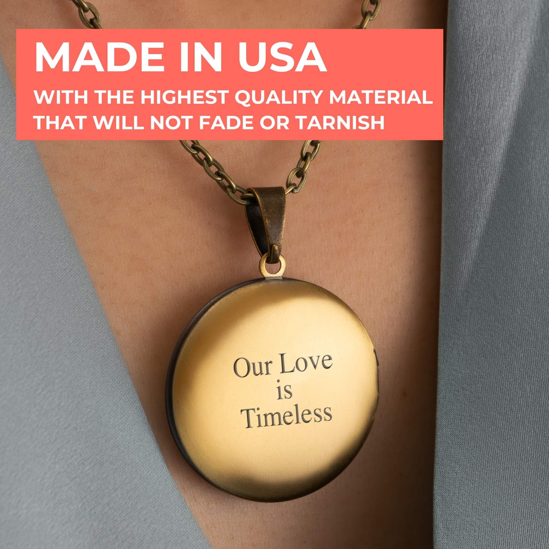 Classic Round Photo Necklace