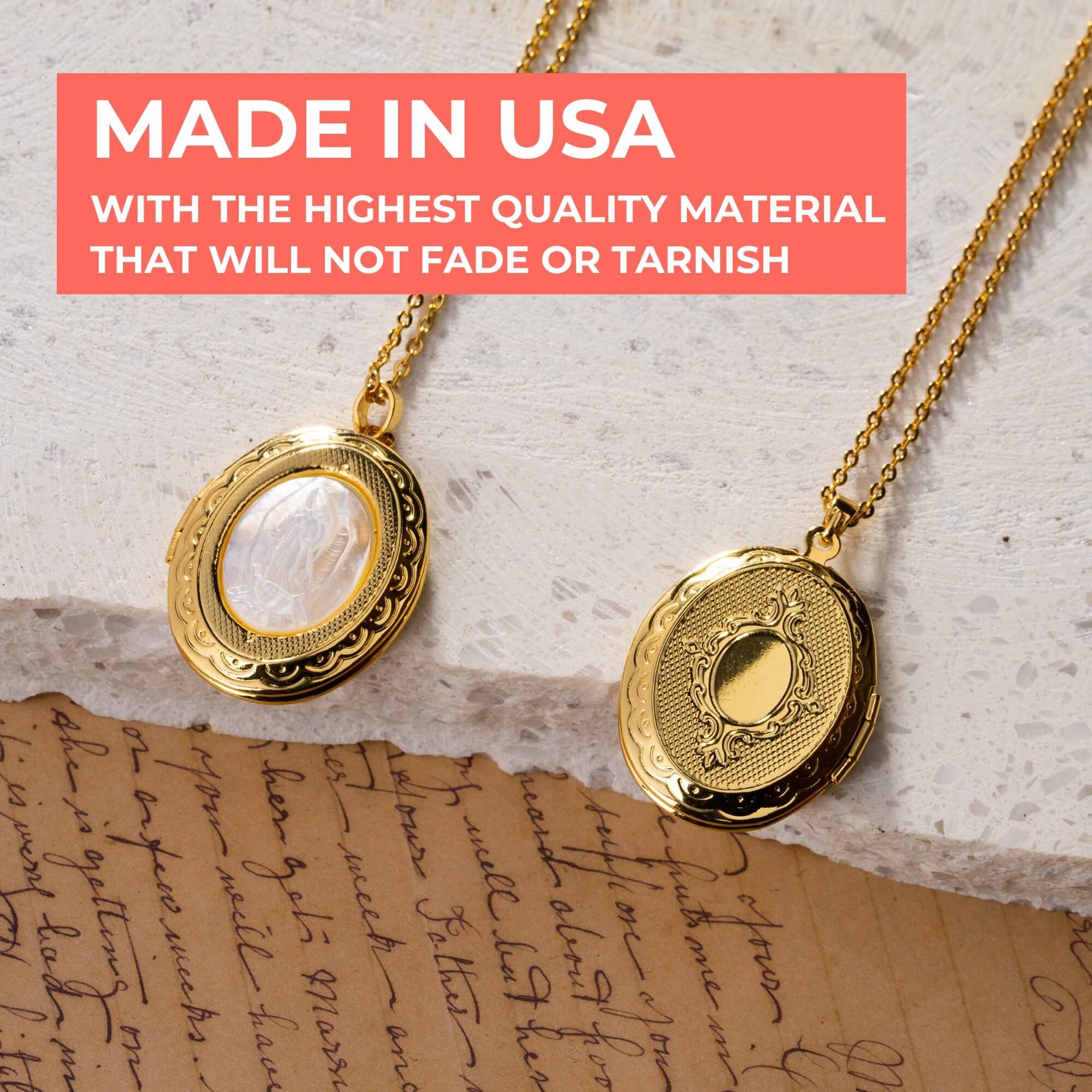 Virgin Mary Photo Necklace