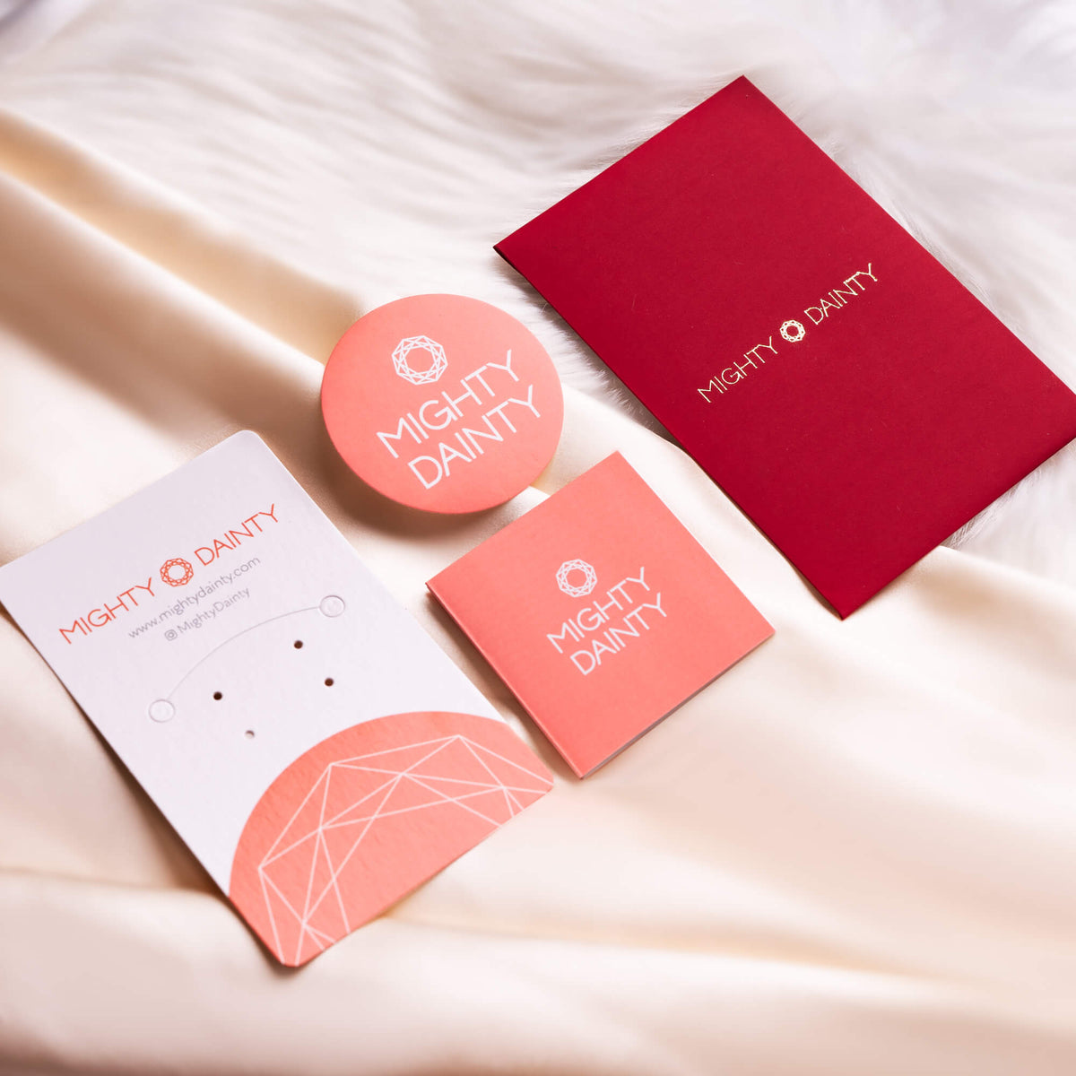 Mighty Dainty jewelry packaging