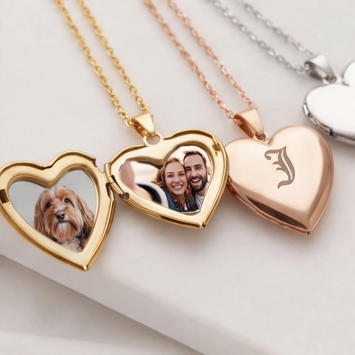 Personalized Heart Photo Necklace