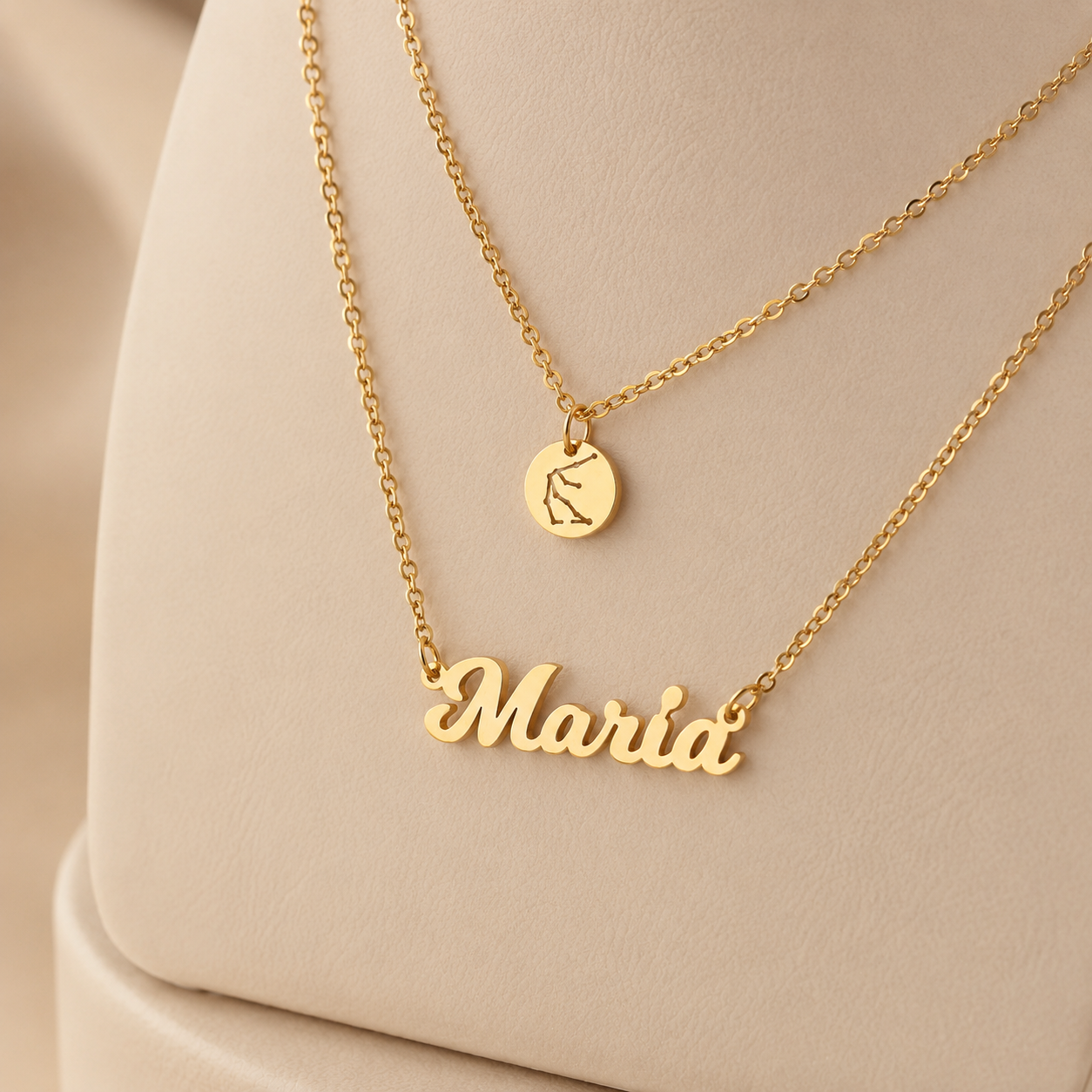 Horoscope Name Necklace