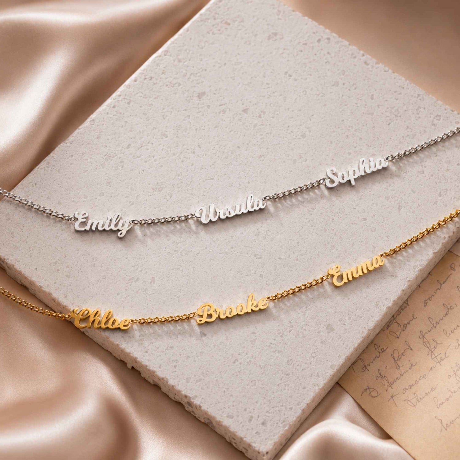 Trinity of Love Name Necklace