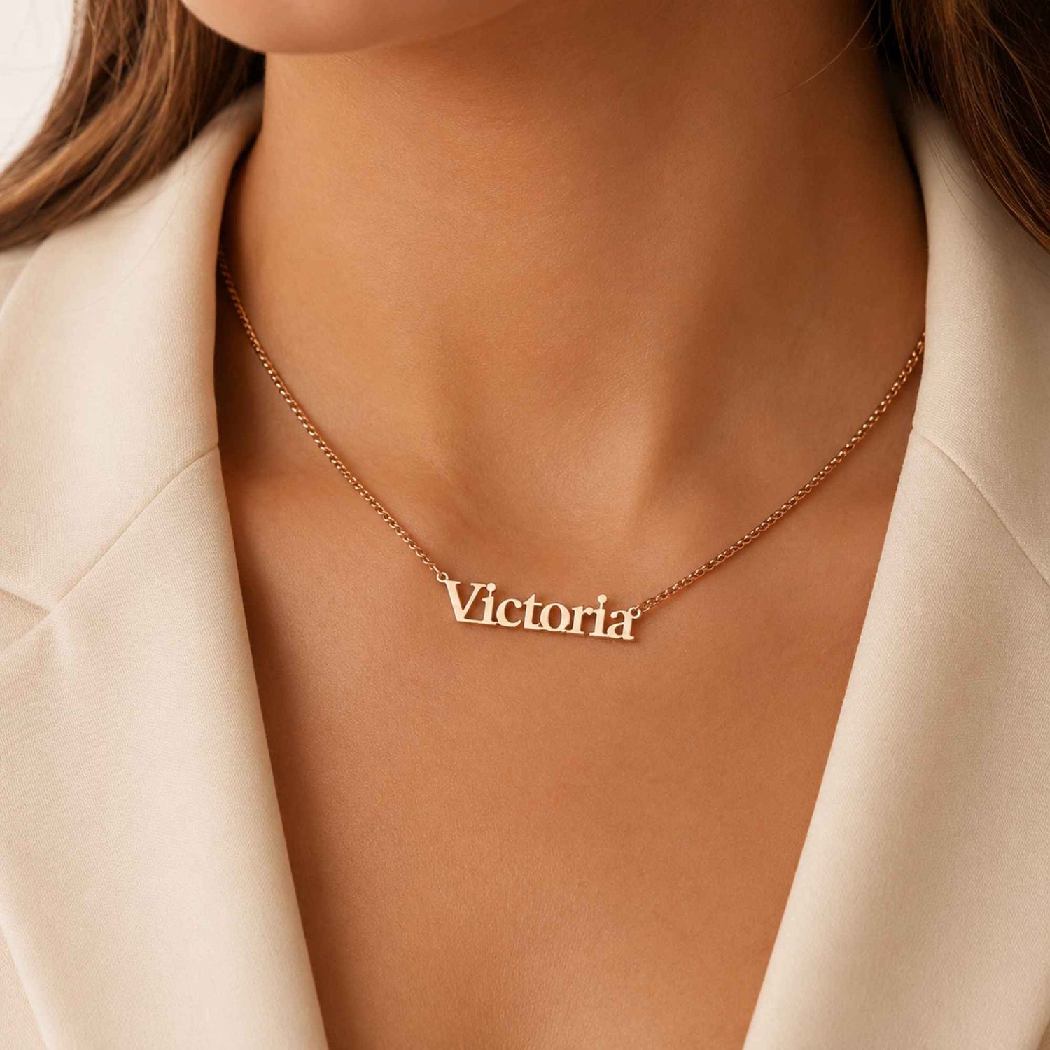Classic Nameplate Necklace