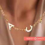 Spaced Letter Initial Necklace