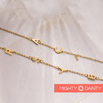 Spaced Letter Initial Necklace