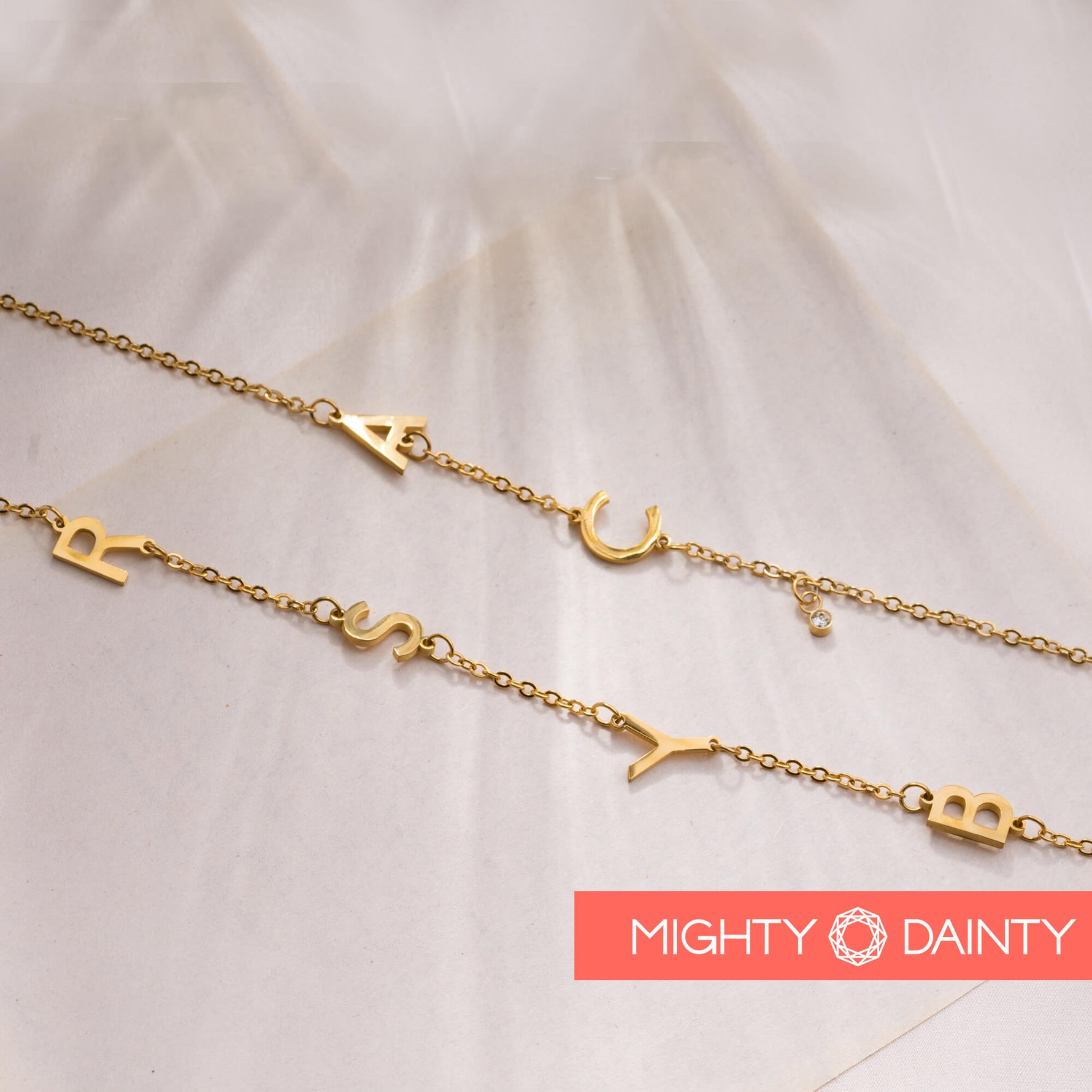 Spaced Letter Initial Necklace